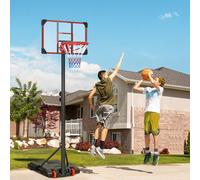 SPORTNOW Height Adjustable Basketball Hoop and Stand for Kids with Sturdy Backboard and Weighted Base, Portable on Wheels, 1.8-2m Aosom UK