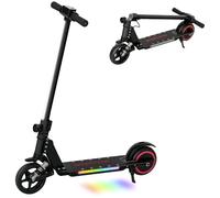 SPORTNOW Kids Electric Scooter Foldable Age 6-14 Dual Brakes | Up to 14 KM/H, Maximum Range 6 KM, 6.8kg Lightweight, Front Suspension, LED Colourful Lights