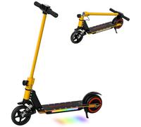 SPORTNOW Folding Electric Scooter w/ LED Lights & Display in Gold SPORTNOW Gold