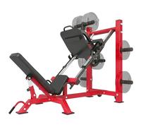 SPORTNOW Leg Press Machine with Wheels and Calf Block, Adjustable Leg Extension Squat Machine for Home Gym with Barbell Plate Storage, 455KG Capacity Heavy Duty Leg Workout Equipment