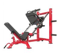 SPORTNOW Leg Press Machine with Wheels and Calf Block, Adjustable Squat Machine for Home Gym, 455KG Capacity
