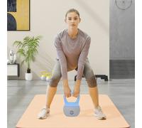 Sportnow Light Blue And Grey) Kettlebell With Non-Slip Handle Light Blue