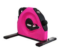 SPORTNOW Mini Exercise Bik Under Desk Bike for Legs and Arms Workout, Red