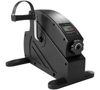 SPORTNOW Mini Exercise Bike with Stepless Adjustable Resistance, LCD Display and 4-Level Pedal Straps for Home Workout, Black