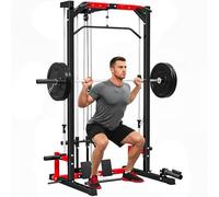 SPORTNOW Multi-Function Power Rack with Cable Crossover Machine Pull Up Bar