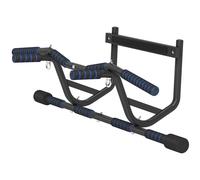 Sportnow Multi-Grip Pull Up Bar, Chin Up Bar Doorway With Non-Slip Grips In Black Black