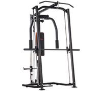 SPORTNOW Multi-Gym Smith Machine Power Cage for Home Gym Weight Lifting | TJ Hughes Black