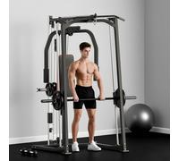 SPORTNOW Multigym, Smith Machine Power Cage for Home Gym, Weight Lifting in Black SPORTNOW Black