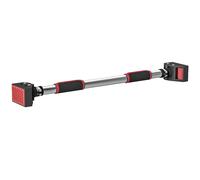 SPORTNOW Pull Up Bar Doorway, 75-92cm Length Adjustable, Max Load 200kg - Black and Red - 75-92L x 10W x 7Hcm