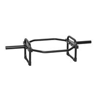 SPORTNOW Olympic Trap Bar, 2" Hex Barbell Bar with 300kg Capacity in Black SPORTNOW Black
