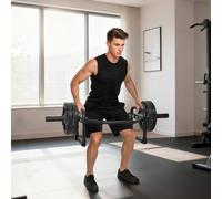 SPORTNOW Olympic Trap Bar, 2" Hex Barbell Bar with 300kg Capacity, Easy Load and Unload Weight Lifting Barbell Design for Bench Press, Deadlifts, Shrugs, Squats and Farmers Carries