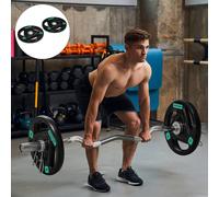 SPORTNOW Olympic Weight Plates for 2'' Barbell Bar with Tri Grips, 2 x 5kg