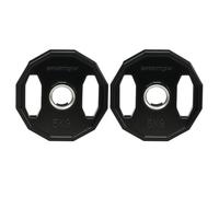 SPORTNOW Olympic Weight Plates Set with 2"/5cm Holes, 2 x 5kg, Black