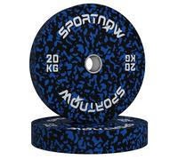 SPORTNOW Olympic Weight Plates Set, with 5cm Holes, for Gym Weight Lifting Strength Training, with Two 20KG Plates