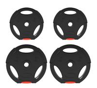 SPORTNOW Olympic Weight Plates Set, with Two 10kg and Two 5kg weights, Black