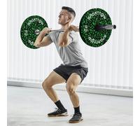 Olympic Weight Plates with 5cm Holes, for Weight Lifting, 2 x 10kg SPORTNOW Green One Size