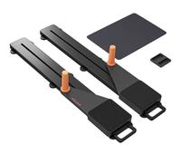 SPORTNOW Pilates Board, Pilates Reformer Machine with Knee Pad for Home Gym, Multi-Functional Ab Roller Board for Men & Women Core, Back, Arm, Leg Workouts, Black