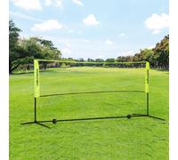 SPORTNOW Portable Badminton Net for Tennis, Pickleball, Volleyball, Badminton in Black SPORTNOW Black