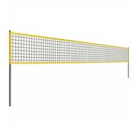 SPORTNOW Portable Volleyball Net Set with Adjustable Height Steel Poles, Volleyball, Boundary Line and Carrying Bag for Beach