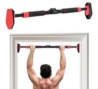 SPORTNOW Pull Up Bar Doorway No Screws Chin Up Bar | Adjustable Length, Gym Workout