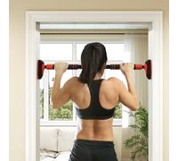 SPORTNOW Pull Up Bar, for 92-120cm Doorways, No Screws, Maximum Load 200kg in Red SPORTNOW Red