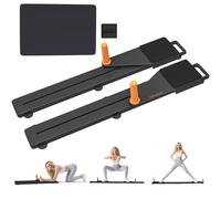 SPORTNOW Pilates Board, Pilates Reformer Machine with Knee Pad for Home Gym, Multi-Functional Ab Roller Board for Men & Women Core, Back, Arm, Leg Workouts, Black