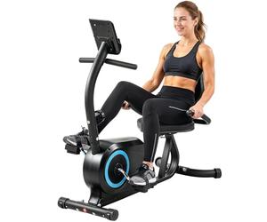 SPORTNOW Recumbent Exercise Bike for Home with Bluetooth, for Seniors