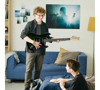 SPORTNOW 6 String Right-Handed Electric Guitar, with 20W Amp, Digital Tuner, Space Strings, Picks, Shoulder Strap and Case Bag - Dark Green