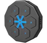 Sportnow Smart Music Boxing Machine With Bluetooth Connection And Led Light In Black Black