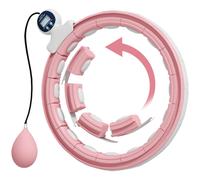 SPORTNOW Smart Weighted Hula Hoop with 16 Detachable Knots and Digital Counter