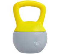 SPORTNOW Soft Kettlebell, 4/6/8/10/12kg Kettle Bell with Non-Slip Handle for Home Gym Weight Lifting and Strength Training, Yellow and Grey