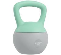 SPORTNOW Soft Kettlebell, 4/6/8/10/12kg Kettle Bell with Non-Slip Handle for Home Gym Weight Lifting and Strength Training, Grey and Green