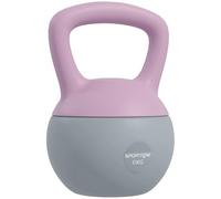 SPORTNOW Soft Kettlebell, 4/6/8/10/12kg Kettle Bell with Non-Slip Handle for Home Gym Weight Lifting and Strength Training, Purple and Grey