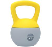 SPORTNOW Soft Kettlebell, 4/6/8/10/12kg Kettle Bell with Non-Slip Handle for Home Gym Weight Lifting and Strength Training, Yellow and Grey