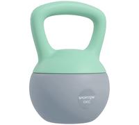 SPORTNOW Soft Kettlebell, 4/6/8/10/12kg Kettle Bell with Non-Slip Handle for Home Gym Weight Lifting and Strength Training, Grey and Green