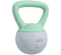 SPORTNOW Soft Kettlebell, 4/6/8/10/12kg Kettle Bell with Non-Slip Handle for Home Gym Weight Lifting and Strength Training, Grey and Green