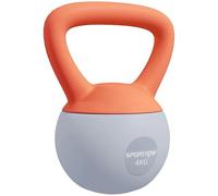 Sportnow 4Kg Kettlebell With Soft Body And Non-slip Handle, Orange And Grey, Orange