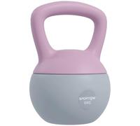 SPORTNOW Soft Kettlebell, 4/6/8/10/12kg Kettle Bell with Non-Slip Handle for Home Gym Weight Lifting and Strength Training, Purple and Grey
