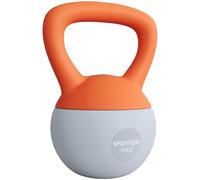SPORTNOW Soft Kettlebell, 4/6/8/10/12kg Kettle Bell with Non-Slip Handle for Home Gym Weight Lifting and Strength Training, Orange and Grey