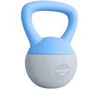 SPORTNOW 6Kg Kettlebell w/Soft Body, Non-Slip Handle - Light Blue and Grey