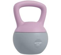 SPORTNOW Soft Kettlebell, 6kg Kettle Bell with Non-Slip Handle for Home Gym Weight Lifting and Strength Training, Purple and Grey Purple