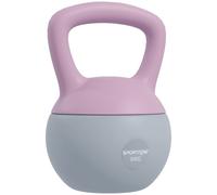 SPORTNOW Soft Kettlebell, 8kg Kettle Bell with Non-Slip Handle for Home Gym Weight Lifting and Strength Training, Purple and Grey Purple