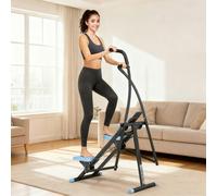 SPORTNOW Stair Stepper for Home Gym Exercise, Vertical Climber Machine with Adjustable Pedals & LCD Monitor, Compact Cardio Stair Master for Arms and Legs Full-Body Workout