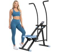 SPORTNOW Stair Stepper for Home Gym with Moving Arms, Adjustable Pedals | Vertical Climber Machine, LCD Monitor, Compact Stair Master, Glute, Arms and Legs Full-Body Cardio Workout