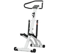 SPORTNOW Stepper Machine with 12-Level Hydraulic Resistance - LCD Monitor | TJ Hughes