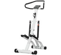 Sportnow Stepper Machine With 12-Level Hydraulic Resistance, Lcd Monitor Multi