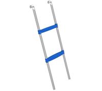SPORTNOW Trampoline Ladder, 2-Steps with Horizontal Wide Steps, Universal Hook, Galvanised Steel Frame, 150kg Load Capacity, Outdoor Trampoline Stairs Accessories for Adults, Blue