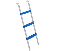 SPORTNOW Trampoline Ladder, 3-Steps with Horizontal Wide Steps, Universal Hook, Galvanised Steel Frame, 150kg Load Capacity, Outdoor Trampoline Stairs Accessories for Adults, Blue