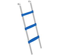 SPORTNOW Trampoline Ladder, 3-Steps with Horizontal Wide Steps, Universal Hook, Galvanised Steel Frame, 150kg Load Capacity