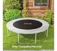 SPORTNOW Trampoline Mat with 54 V-Hooks, for 10ft Trampoline, Black